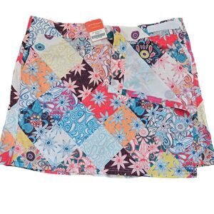 RipSkirt Women XXL Swim Beach Skirt Patchwork Floral Tropical Pockets Travel NEW